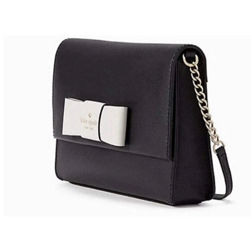 Kate Spade Robinson Street Zanni Crossbody Handbag‎ Black/white Preppy